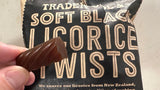 Soft Black Licorice Twists 7 oz