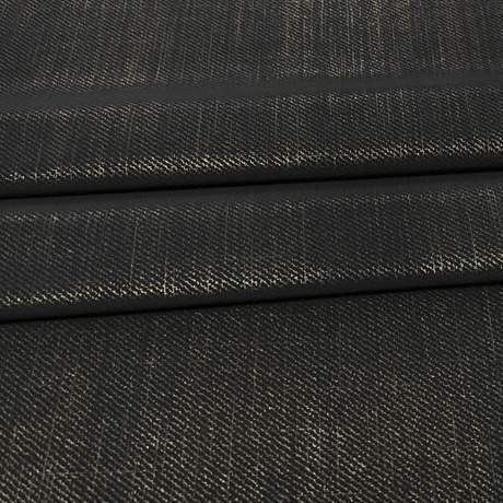 Foiled Spandex Denim Look Rainbow Fabric