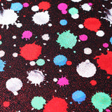 Foxy Lady Dots Nylon Spandex Fabric - Multiple Colors, Paint Splatter Dots, 58/60" Width (1 Yard)