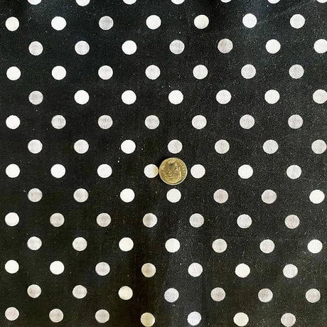 1 Yard Small Polka Dot Poly Cotton Fabric Multi Color for Apparel Crafts 60 Inch Width