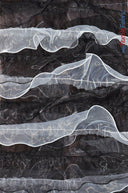 Organza Ruffled Mesh Polyester Fabric - Layered Ruffle Mesh, 57" Wide, Multiple Colors (1 Yard)