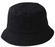 Bucket Hats Cotton Fabric - Black, Head Size 56-58CM (1 Piece)