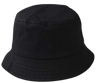 Bucket Hats Cotton Fabric - Black, Head Size 56-58CM (1 Piece)