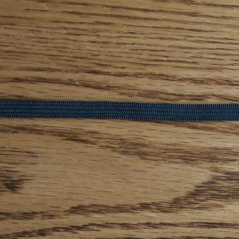 Black 1/4" Swimsuit Elastic