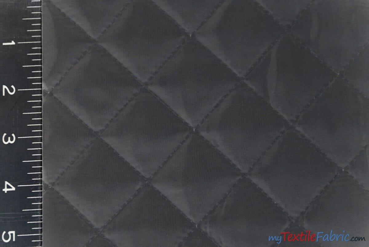 Quilted Polyester Batting Fabric - Diamond Quilted Padded Lining, 58/60" Width (1 Yard)