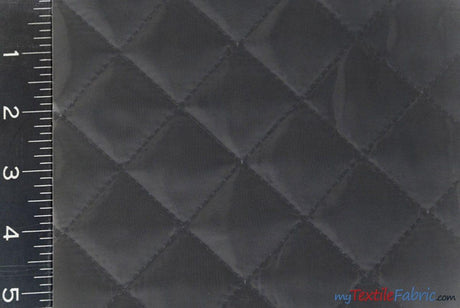 Quilted Polyester Batting Fabric - Diamond Quilted Padded Lining, 58/60" Width (1 Yard)
