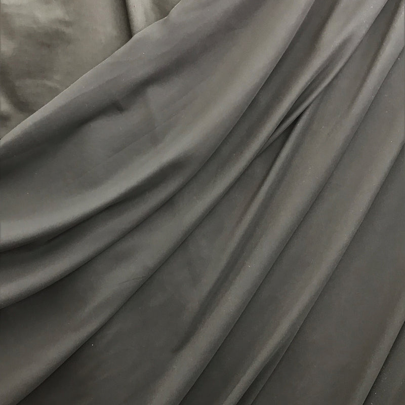 Black Chiffon Polyester Fabric - Black, Very Light Sheer, 59"-60" Width (1 Yard)