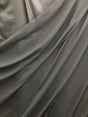 Black Chiffon Polyester Fabric - Black, Very Light Sheer, 59"-60" Width (1 Yard)