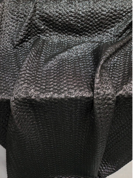Black Brocade Jacquard Fabric