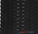 Polyester Cotton Eyelet Embroidery Fabric - One Side Scallop, 45" Wide, Multiple Colors (1 Yard)