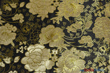 Oriental Metallic Flower Brocade Metallic Brocade Fabric - Metallic Flower, 58" Width (1 Yard)