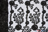 Luxury Organza Embroidery Polyester Fabric - Sheer Ribbon Embroidery, 54" Width, Multiple Colors (1 Yard)