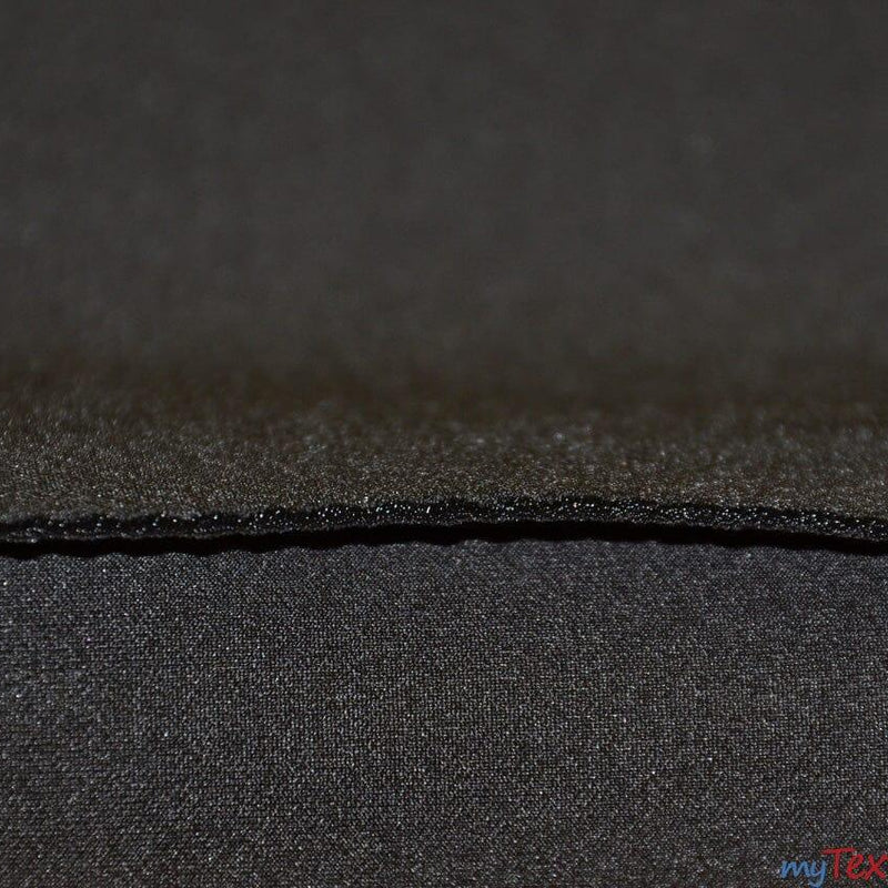 Solid Neoprene Knit Super Techno Fabric - Solid, White Navy Black, 58/60" Width, 2MM Thickness (1 Yard)