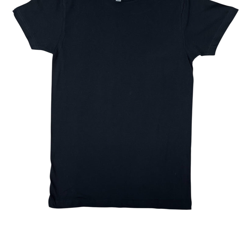 Lucky Friends 1001 100% Cotton Fabric - Black, Round Neck, Lightweight 4.2 Oz, Tubular, 6 Sizes (1 Piece)