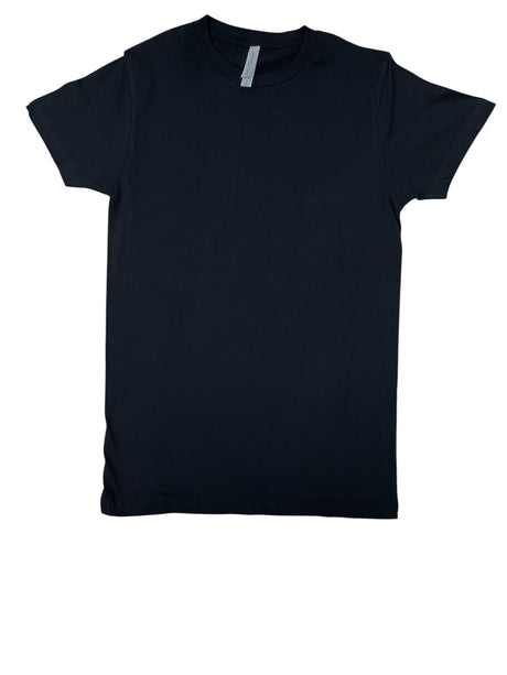 Lucky Friends 1001 100% Cotton Fabric - Black, Round Neck, Lightweight 4.2 Oz, Tubular, 6 Sizes (1 Piece)