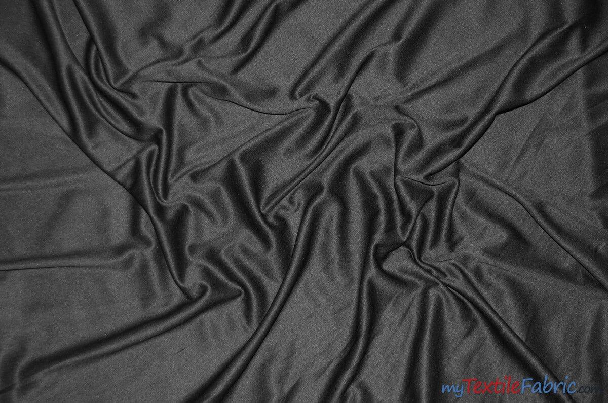 Interlock 70 Denier Polyester Fabric - Solid White, Ivory, Black, 58/60" Width (1 Yard)