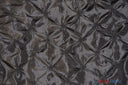 Pinwheel Button Taffeta Polyester Fabric - Pinwheel Button Texture, 48" Wide, Multiple Colors (1 Yard)