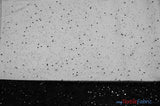 Tulle Glitter With Sequins Polyester Fabric - Glitter Embellished Sheer Tulle, Multiple Colors, 58/60" Width (1 Yard)