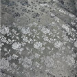 Black Rose Floral Jacquard Satin Fabric - Black Rose Floral Jacquard, 60/59" Width