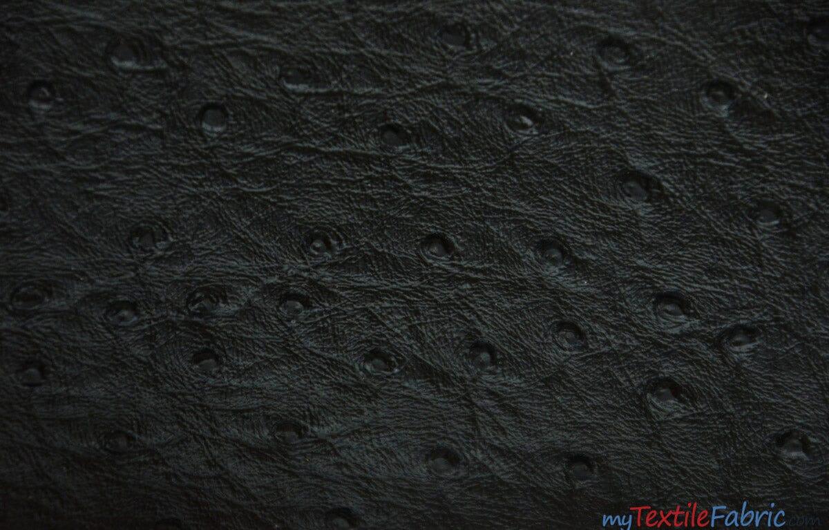 Ostrich Vinyl Faux Leather Vinyl Fabric - Ostrich Texture, 54" Width (1 Yard)