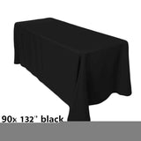 90" X 132" Polyester Fabric - Seamless Tablecloth, 6Ft Table Drape, 180 Gsm (By Piece)
