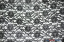 Raschel Lace Polyester Fabric - Floral Sheer Lace, 58/60" Width (1 Yard)