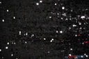 New York Dazzle Polyester Sequins Fabric - 6Mm Sequins, Semi Solid Mesh Sheer Background, 52" Width, Multiple Colors (1 Yard)