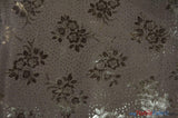 Koshibo Metallic Foil Print Polyester Fabric - Metallic Foil Print, 58/60" Width, Black, Fuchsia, Green (1 Yard)
