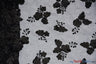 Applique Organza Polyester Fabric - Sheer Leaf Applique, Double Scallop Edge, 50/52" Wide (1 Yard)