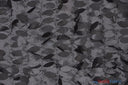 Leaf Taffeta Polyester Fabric - Leaf Applique, Solid, 57" Width (1 Yard)
