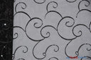Ferial Organza Embroidery Polyester Fabric - Embroidered Floral Sheer With Sequins, 52/54" Width, Multiple Colors (1 Yard)