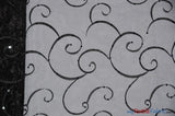 Ferial Organza Embroidery Polyester Fabric - Embroidered Floral Sheer With Sequins, 52/54" Width, Multiple Colors (1 Yard)