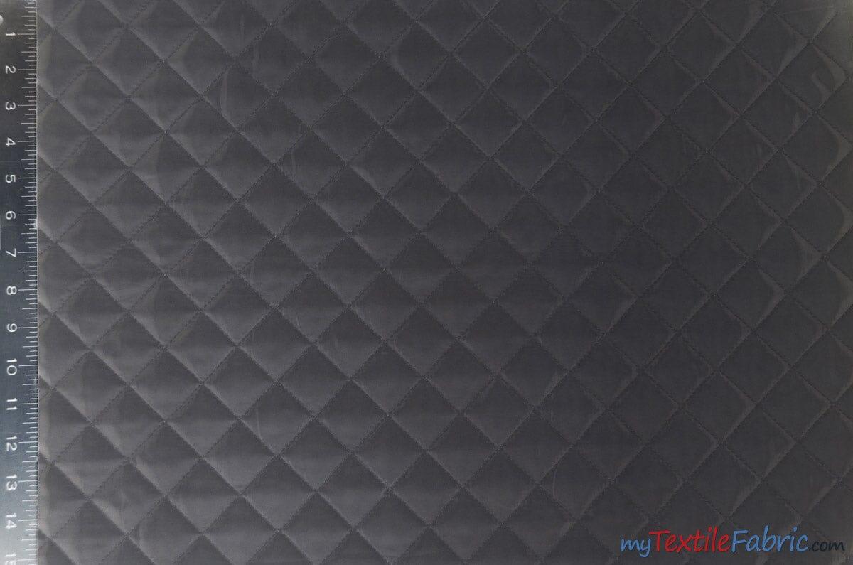 Quilted Polyester Batting Fabric - Diamond Quilted Padded Lining, 58/60" Width (1 Yard)