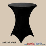 Cocktail Spandex Tablecloth - 100 Percent Polyester Fabric, Reinforced Pockets, 36" Diameter, 42" Height (By Piece)