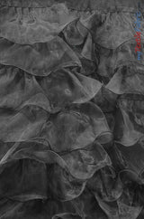 Organza Ruffled Mesh Polyester Fabric - Layered Ruffle Mesh, 57" Wide, Multiple Colors (1 Yard)
