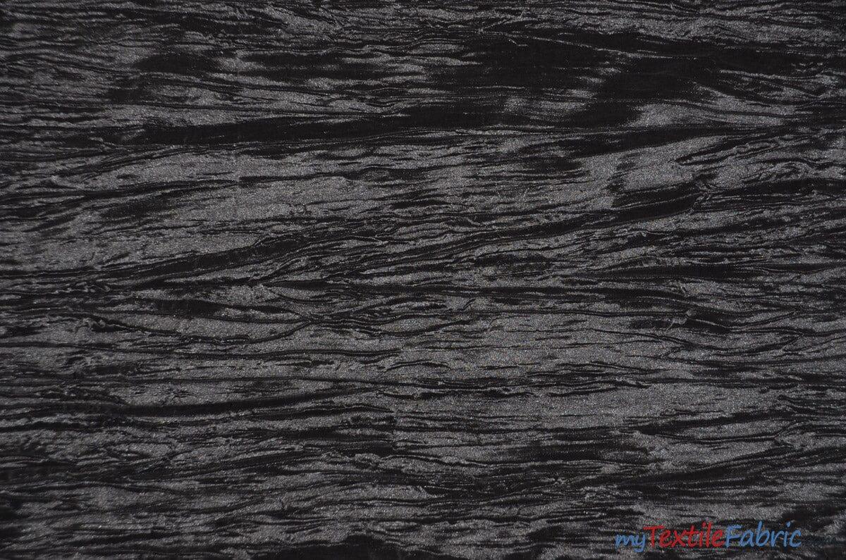 Crease Taffeta Crush Taffeta Polyester Fabric - Crushed Texture, 50/52" Width (Continuous Yards Or By Bolt)