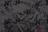 Ribbon Taffeta Polyester Fabric - Embroidered Ribbon Cord, Multiple Colors, 54" Width (1 Yard)