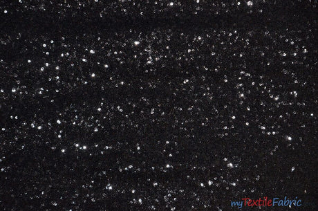 Glitz Mesh Sequins Polyester Fabric - 3Mm Glitter Sequins, 52" Width, Multiple Colors (1 Yard)