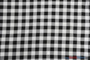 Picnic Checkers Polyester Fabric - Gingham Checkered, 1" X 1", 58/60" Width (1 Yard)