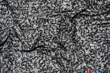 Spider Web Sequins Polyester Fabric - Metallic Web Sequins, Sheer, 54" Wide (1 Yard)