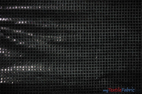 Confetti Dot Sequins Polyester Fabric - Round 6Mm Sequins, 45" Wide (1 Yard)