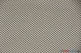 Italian Hard Net Polyester Fabric - Black And White Netting, 54" Width (1 Yard)