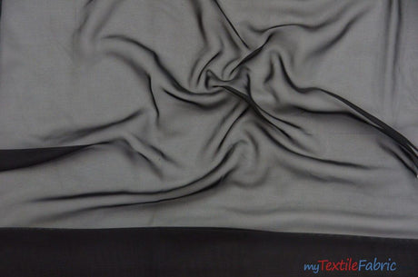 Polyester Chiffon Fabric - Super Soft, Flowy, Sheer, 58/60" Width, 100% Polyester (By The Continuous Yards & Bolts)
