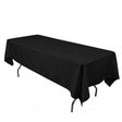 Black 100% Polyester Rectangular Tablecloth 60″ x 126″