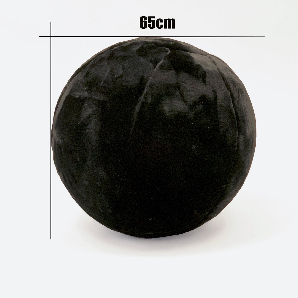 Style & Strength Ball Chinchilla Faux Fur Fabric - Gray, Black, Offwhite, 75" Diameter (1 Piece)