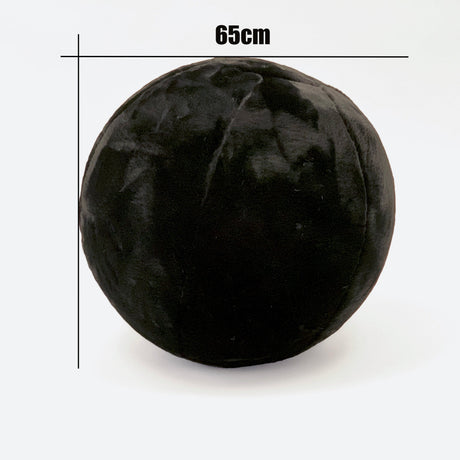 Style & Strength Ball Chinchilla Faux Fur Fabric - Gray, Black, Offwhite, 75" Diameter (1 Piece)