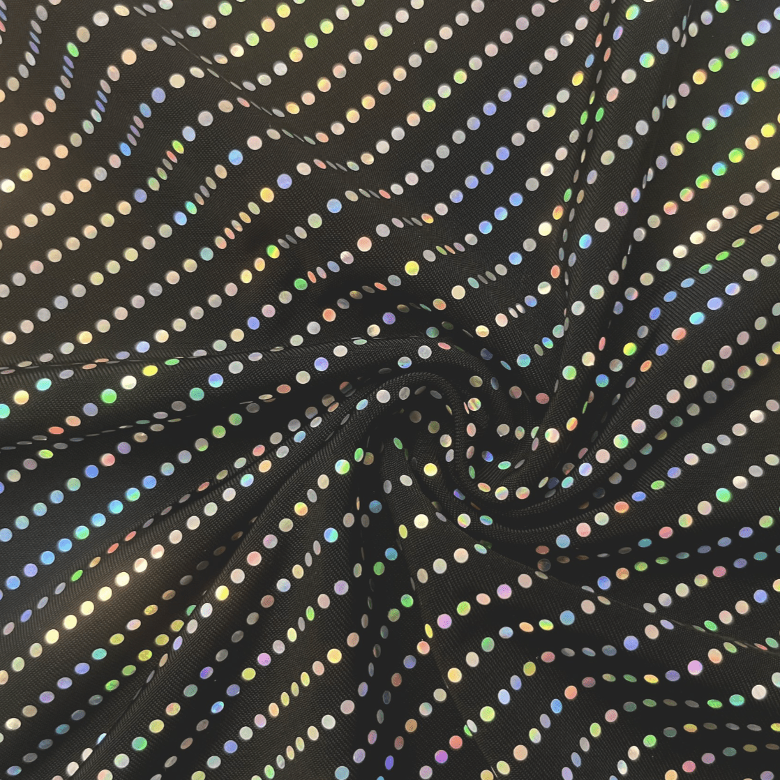 Waterfall Polyester Spandex Iridescent Fabric