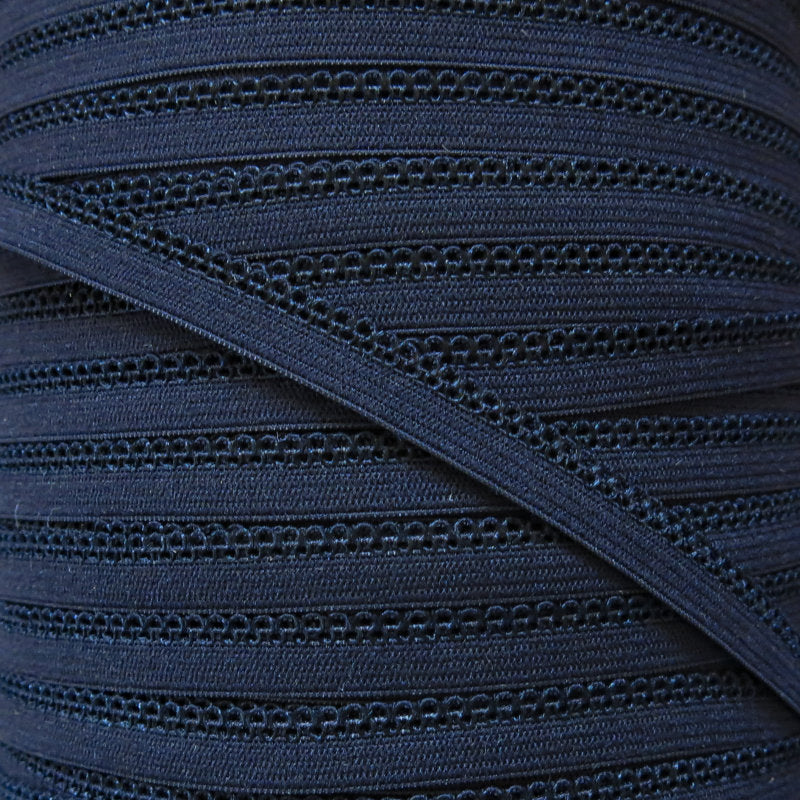 Black Picot Edge Decorative Elastic Trim