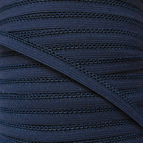 Black Picot Edge Decorative Elastic Trim