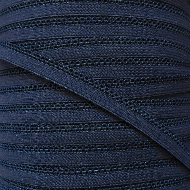Black Picot Edge Decorative Elastic Trim